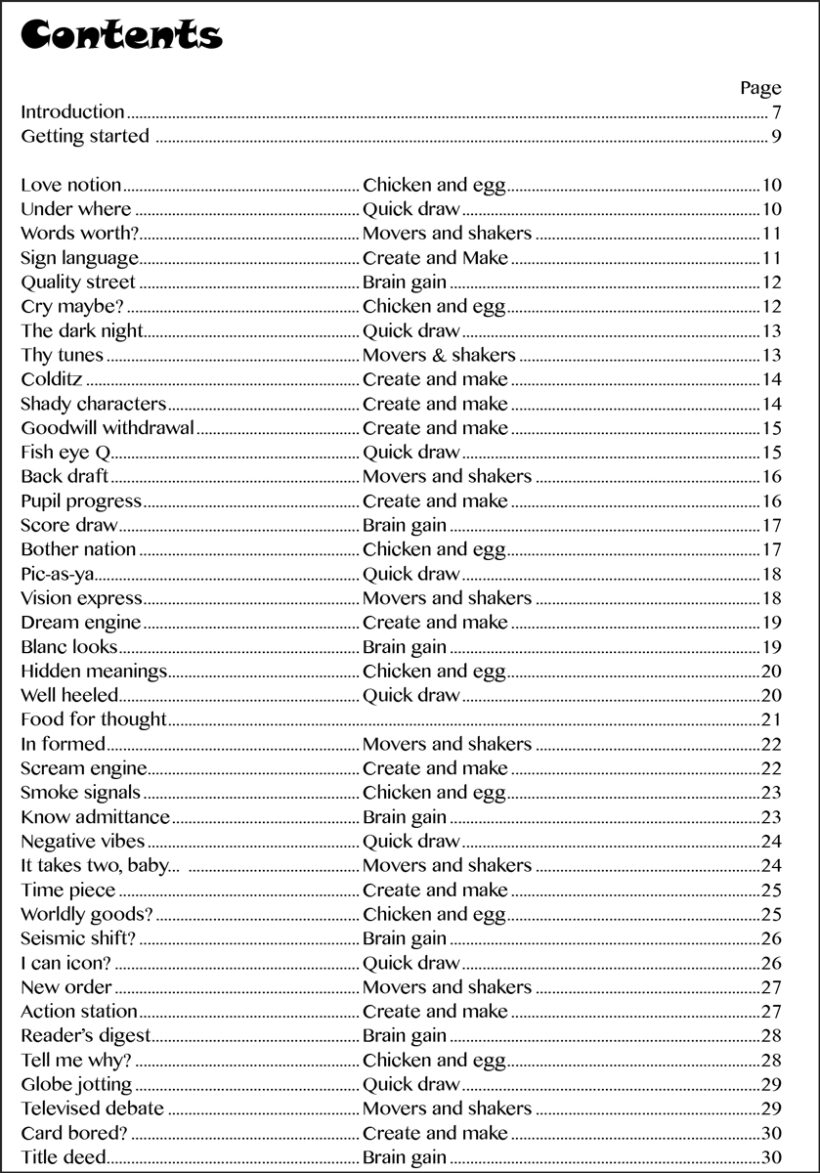 9781783170210-Stimulate-Creative-Thinking-contents1