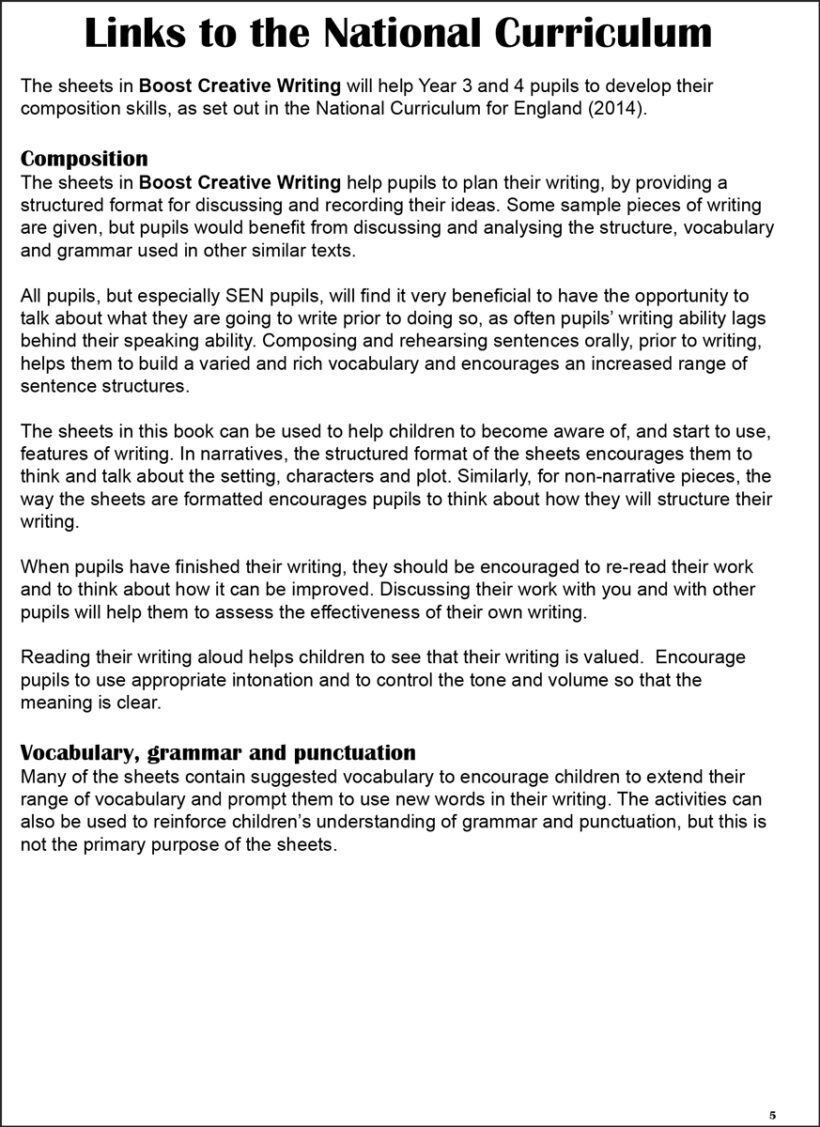 Boost Creative Writing (7–9 Year Olds) - Brilliant Publications