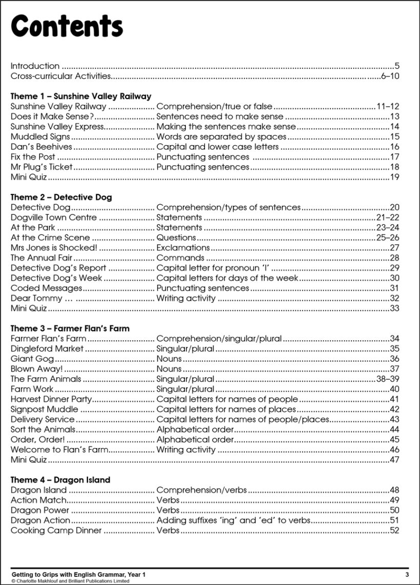 9781783172153-Getting-Grips-English-Grammar-Yr-1-contents1
