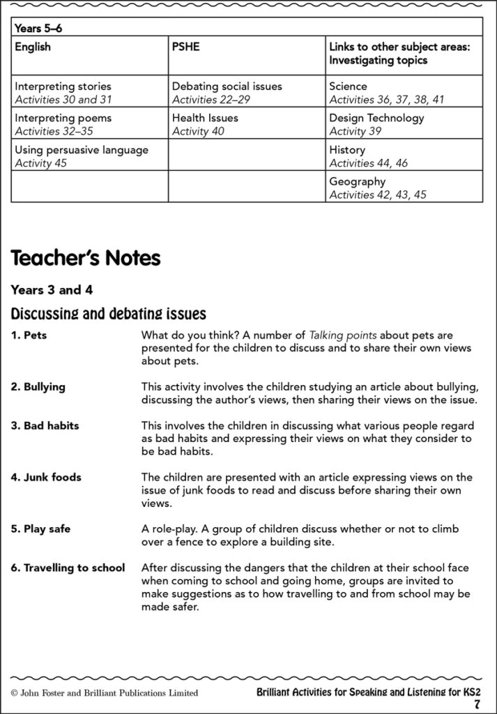 Brilliant Activities for Speaking and Listening KS2 - Brilliant ...