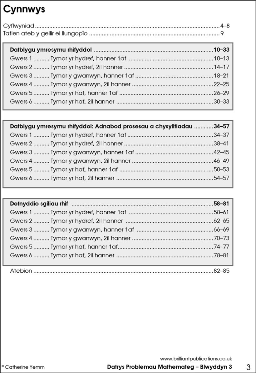 9781783172863-Datrys-Problemau-Mathemateg-Blwyddyn-3-contents