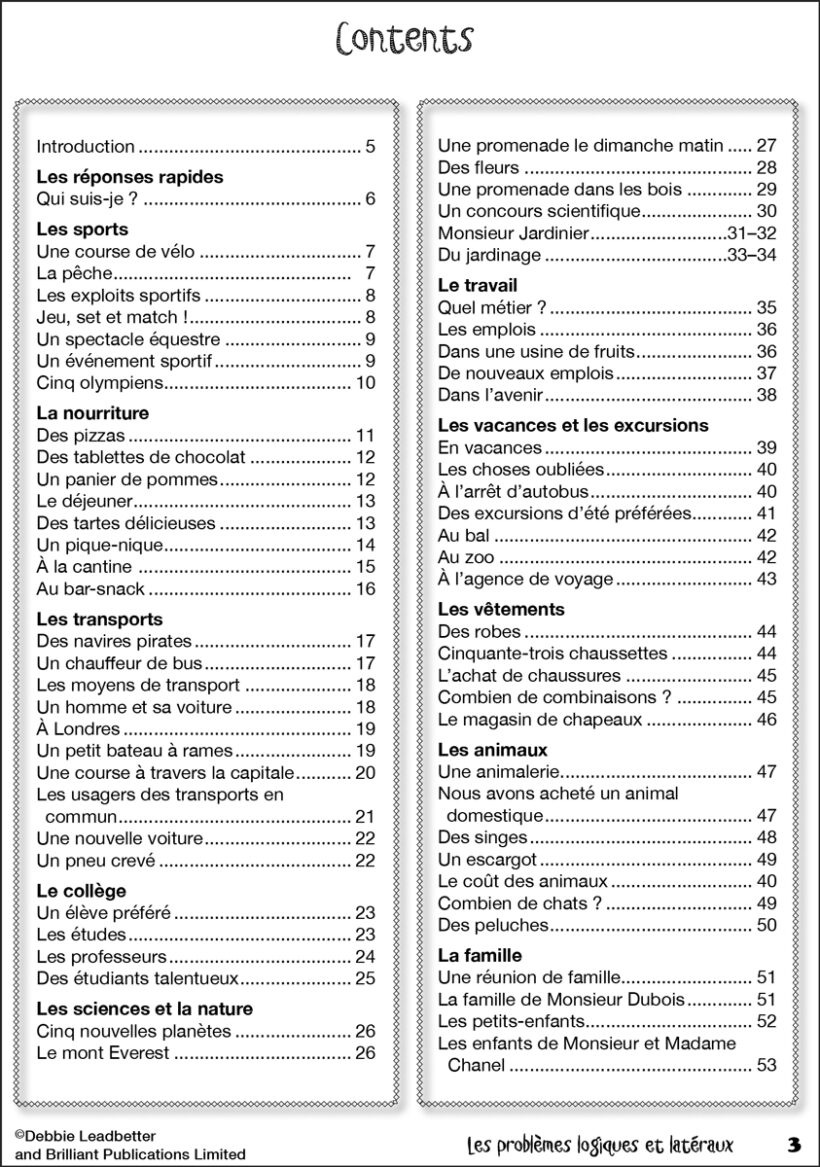 9781783173419-French-logic-puzzles-KS3-KS4-contents1