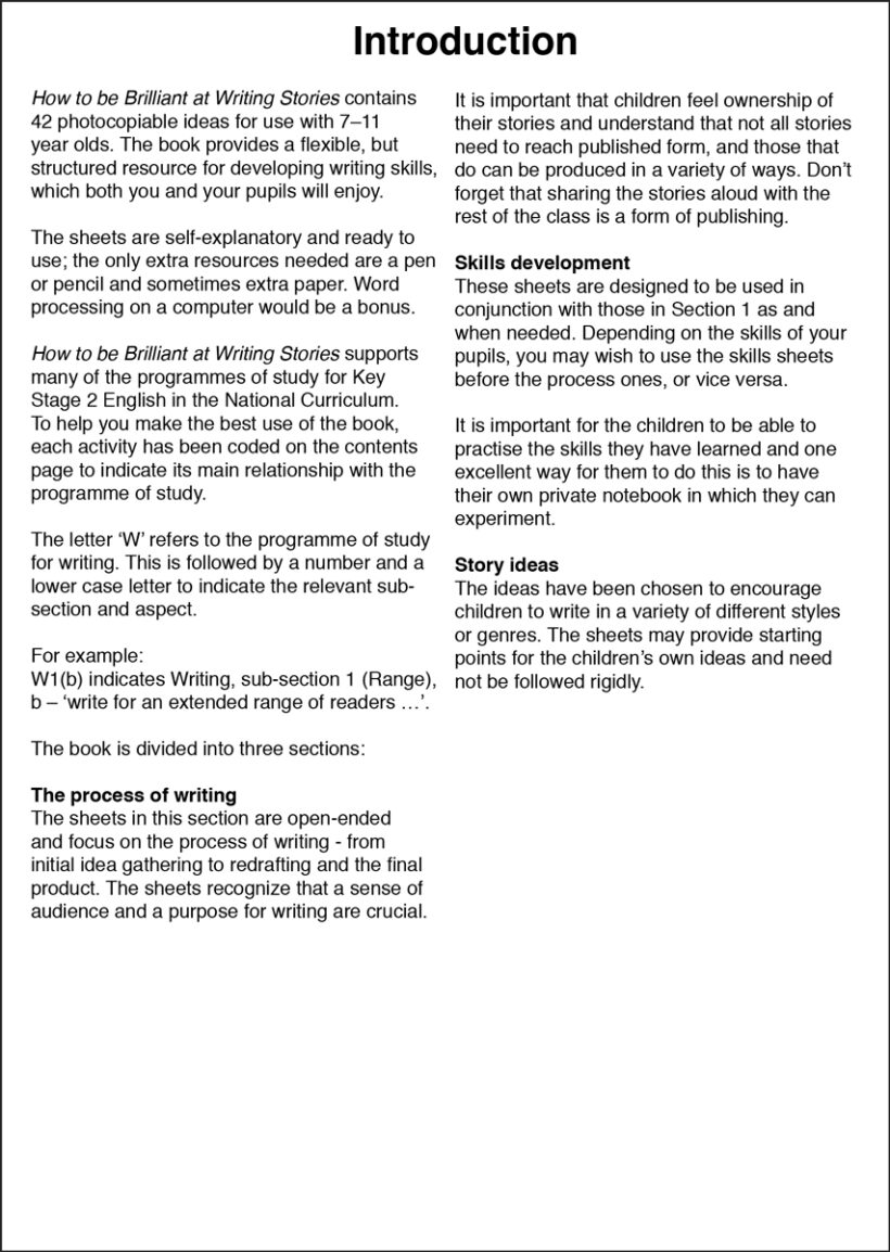 9781897675007-Brilliant-Writing-Stories-contents1