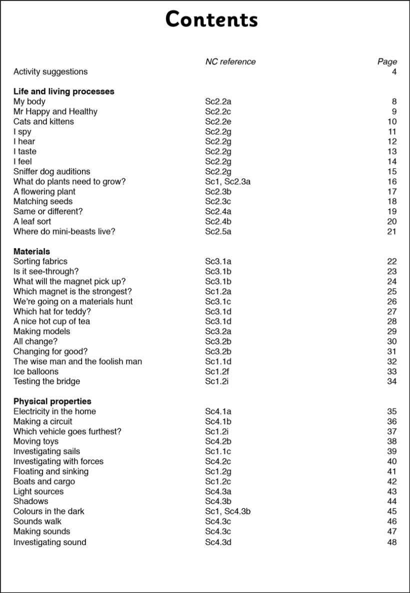 9781897675366-Sparkle-Science-Investigations-contents1