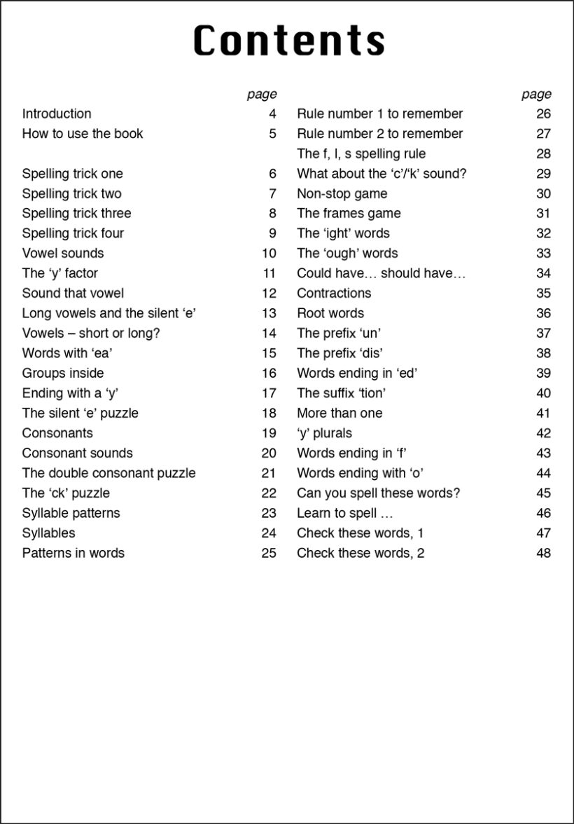 9781897675472-Dazzle-at-Spelling-contents3