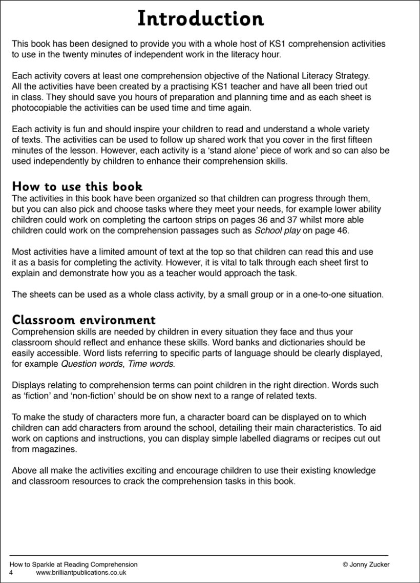 9781903853443-Sparkle-Reading-Comprehension-contents1