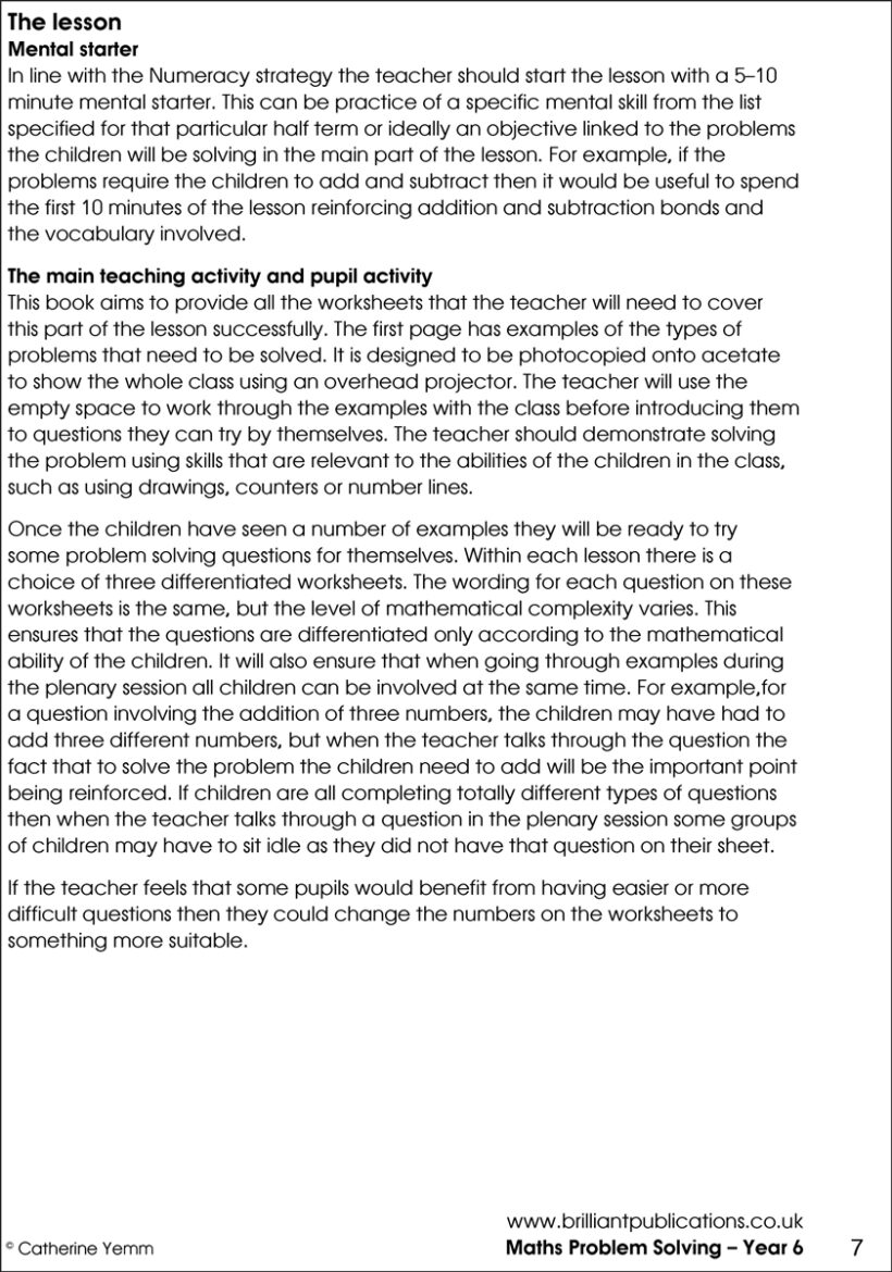 9781903853795-Maths-Problem-Solving-Year-6-contents5