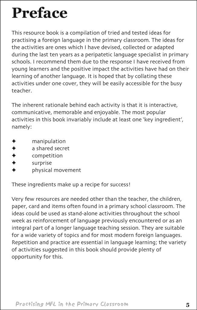 100+ Fun Ideas for Practising Modern Foreign Languages in the Primary ...