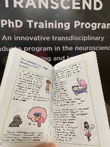TRANSCEND PhD training program poster and book